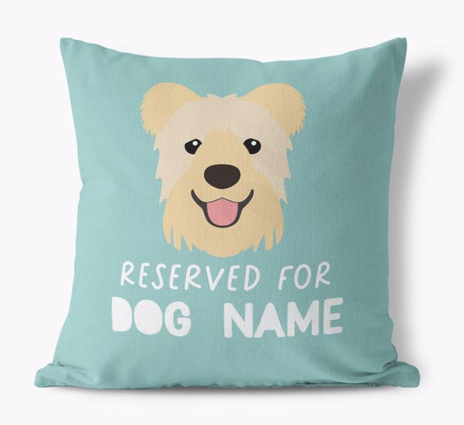 Reserved For: Personalised {breedFullName} Canvas Cushion